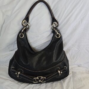 Elegant Black Leather Women's Bag